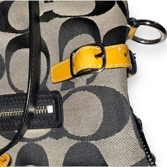 Coach Black and Yellow Shoulder Bag - Picture 14 of 14